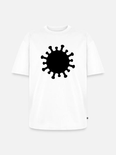 Corona-Virus-Symbol - Unisex Premium Oversized Bio T-Shirt - Weiß
