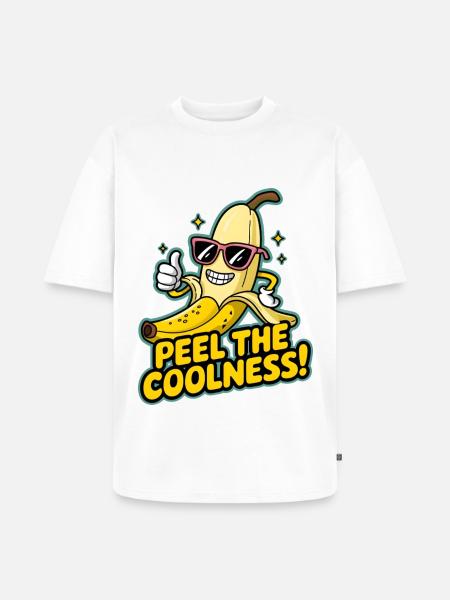 Pelez la fraîcheur ! - T-shirt Premium bio oversize Unisexe - blanc