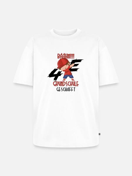 Dab Boy Grundschule - Unisex Premium Oversized Bio T-Shirt - Weiß