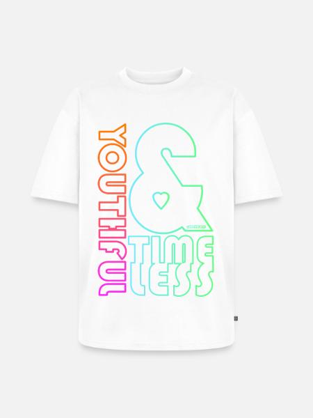 Youthful & Timeless - Unisex Premium Oversized Organic T-Shirt - white