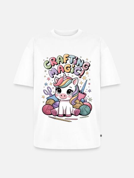 Crafting Magic! - Unisex Premium Oversized Organic T-Shirt - white
