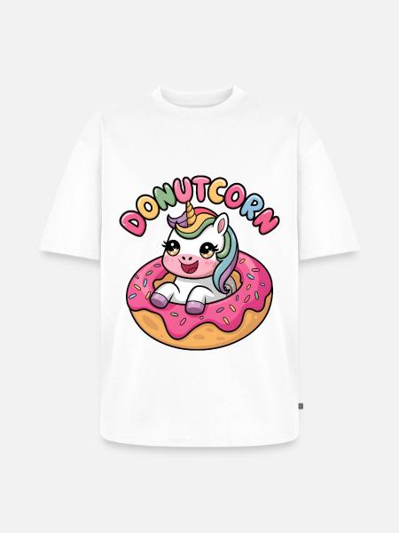 Maïs de beignet - T-shirt Premium bio oversize Unisexe - blanc
