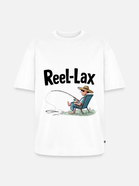 Reel laxiste - T-shirt Premium bio oversize Unisexe - blanc