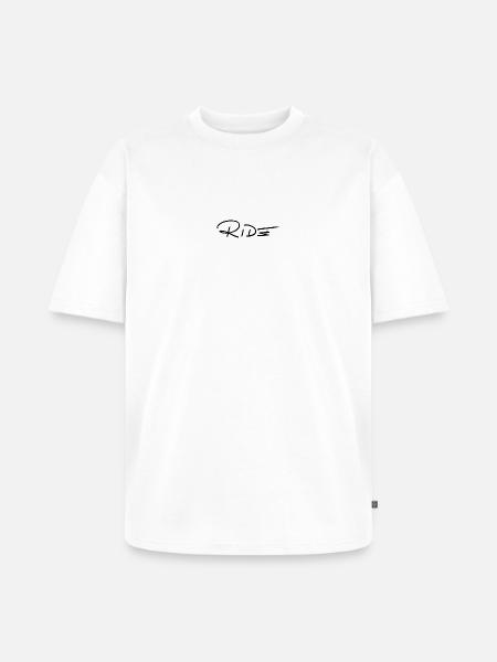 CHEVAUCHER - T-shirt Premium bio oversize Unisexe - blanc