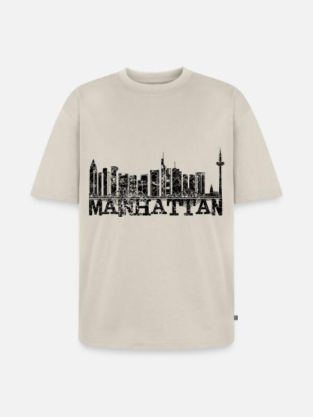 Mainhattan FFM - Unisex Premium Oversized Bio T-Shirt - Beige