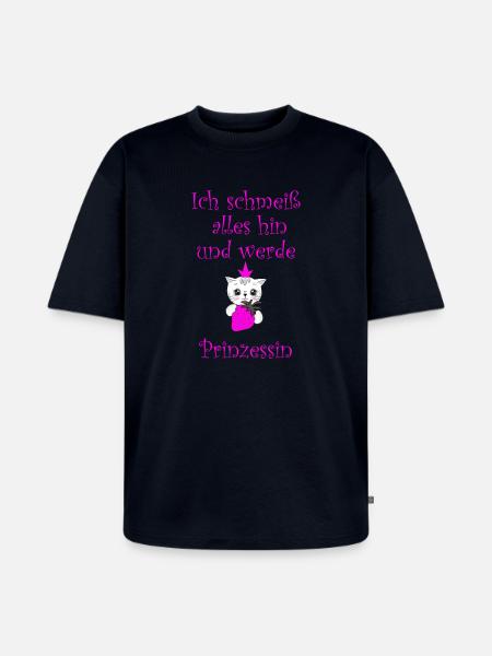 Prinzessin - Unisex Premium Oversized Bio T-Shirt - Navy