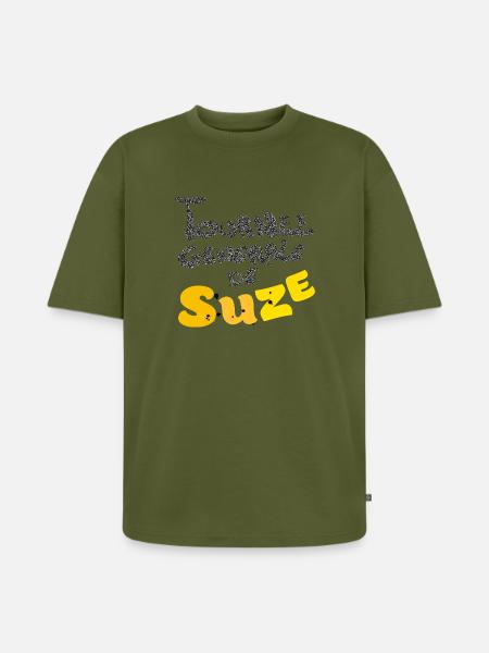Suzee funny - T-shirt Premium bio oversize Unisexe - kaki