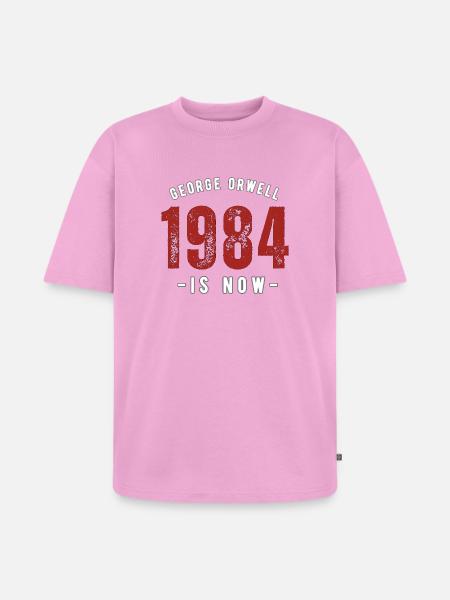 GEORGE ORWELL 1984 - Unisex Premium Oversized Organic T-Shirt - washed pink