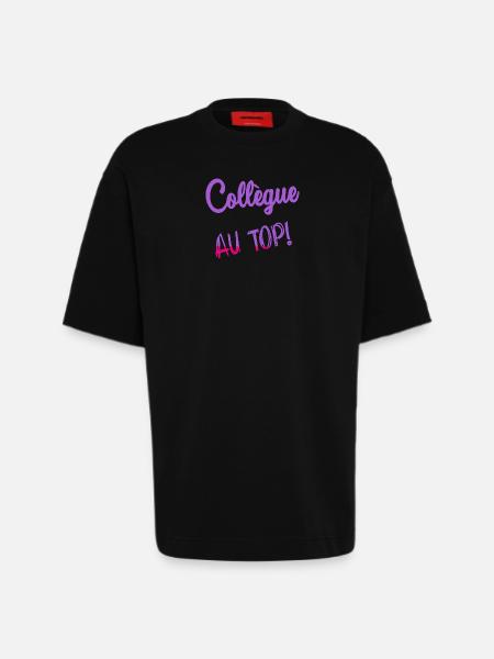 COLLEAGUE - Heavyweight T-Shirt - made by SPREAD  - SOLID BLACK