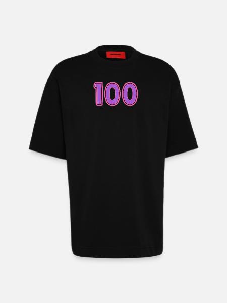 100. 100 YEARS. 100th ANNIVERSARY - Heavyweight T-Shirt - made by SPREAD  - SOLID BLACK