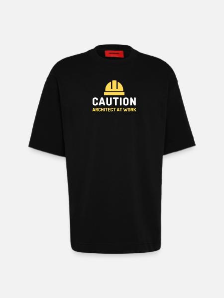 architect at work - Heavyweight T-Shirt - made by SPREAD - SOLID BLACK