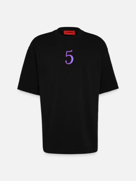 5. CINQ - T-shirt bio épais oversize fabriqué en UE - SOLID BLACK