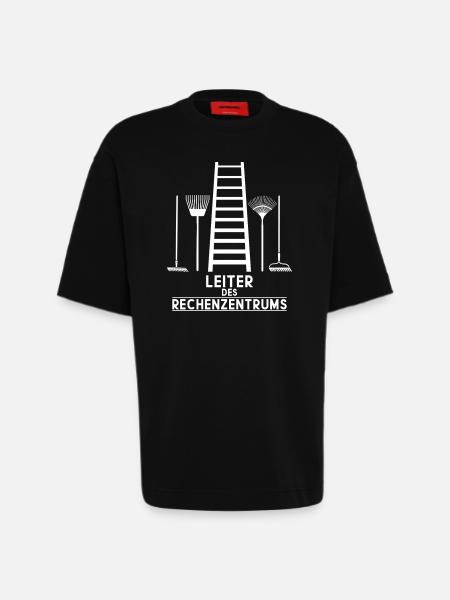 LEITER OF THE DATA CENTRE - Heavyweight T-Shirt - made by SPREAD - SOLID BLACK