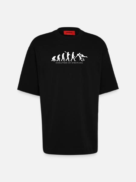 Wrestling - Heavyweight T-Shirt - made by SPREAD - SOLID BLACK