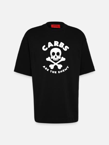 céto - T-shirt bio épais oversize fabriqué en UE - SOLID BLACK