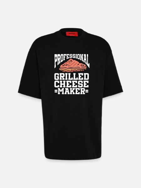 Cheese Making Cheese Lover - Heavyweight T-Shirt - made by SPREAD - SOLID BLACK