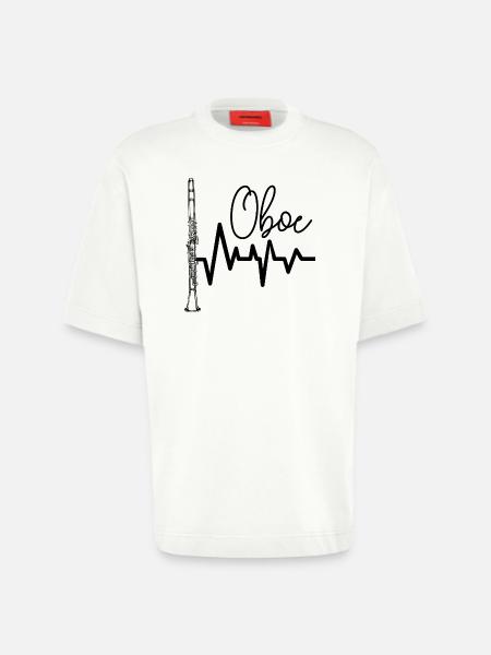 Oboe - Heavyweight T-Shirt - made by SPREAD  - OFF WHITE