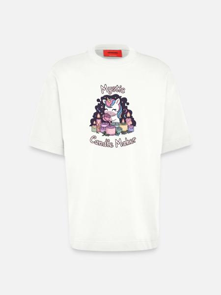 Mystic Candle Maker. - Heavyweight T-Shirt - made by SPREAD  - OFF WHITE