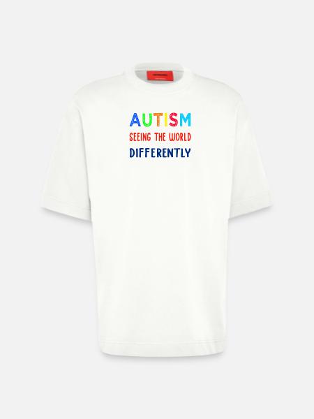 Autism Seeing Differently - Heavyweight T-Shirt - made by SPREAD  - OFF WHITE