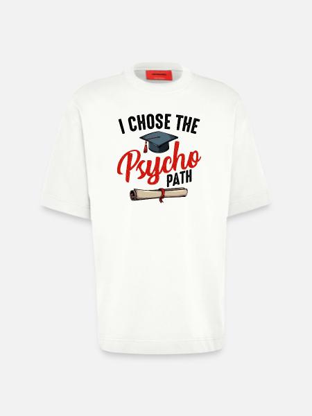 psychologue - T-shirt bio épais oversize fabriqué en UE - OFF WHITE
