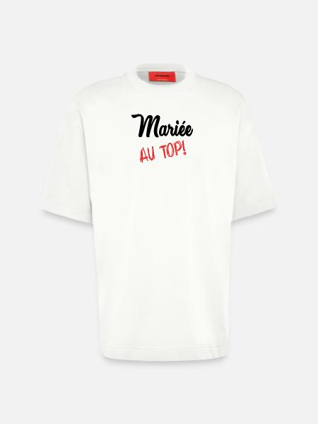 FUTURE MARIEE - T-shirt bio épais oversize fabriqué en UE - OFF WHITE