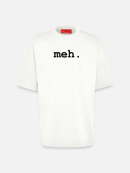 meh humor - Heavyweight T-Shirt - made by SPREAD  - OFF WHITE