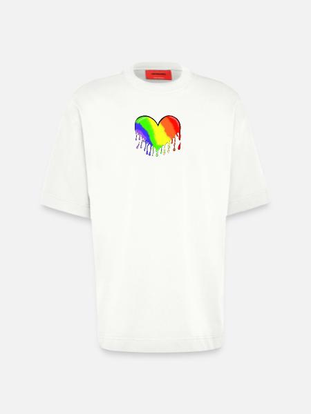 Heart - Heavyweight T-Shirt - made by SPREAD - OFF WHITE