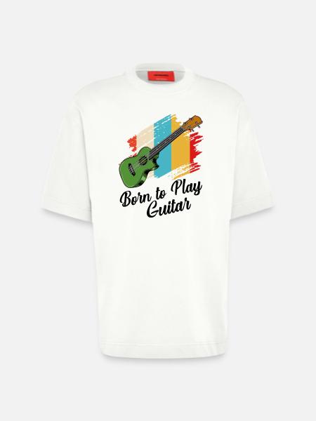 Gitarre - Heavyweight T-Shirt - made by SPREAD - OFF WHITE