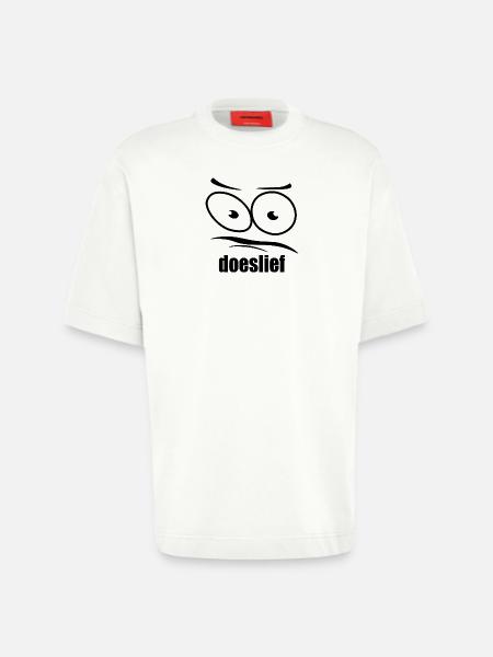 doeslief flehende Augen mit Fragezeichen-Blick - Heavyweight T-Shirt - made by SPREAD - OFF WHITE