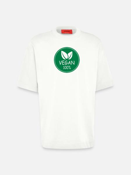vegan 100% - Heavyweight T-Shirt - made by SPREAD - OFF WHITE