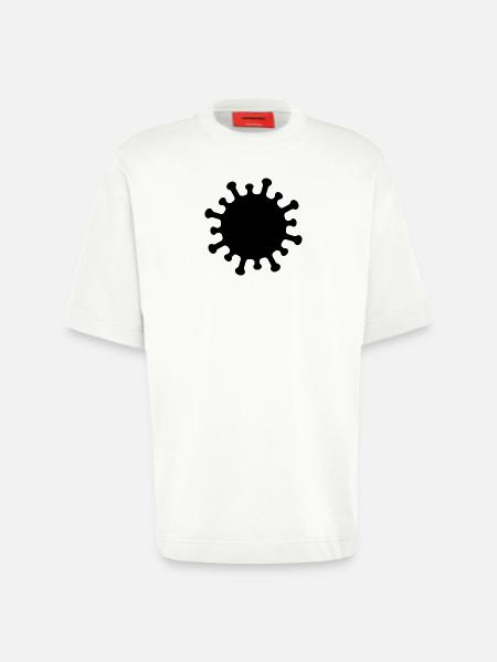 Corona-Virus-Symbol - Heavyweight T-Shirt - made by SPREAD - OFF WHITE
