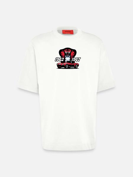 The Red Snake - Heavyweight T-Shirt - made by SPREAD - OFF WHITE