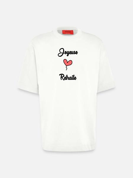 RETIREMENT - Heavyweight T-Shirt - made by SPREAD  - OFF WHITE