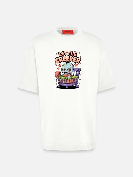 Little Creeper - Heavyweight T-Shirt - made by SPREAD  - OFF WHITE