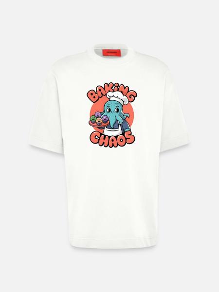 Baking Chaos - Heavyweight T-Shirt - made by SPREAD - OFF WHITE