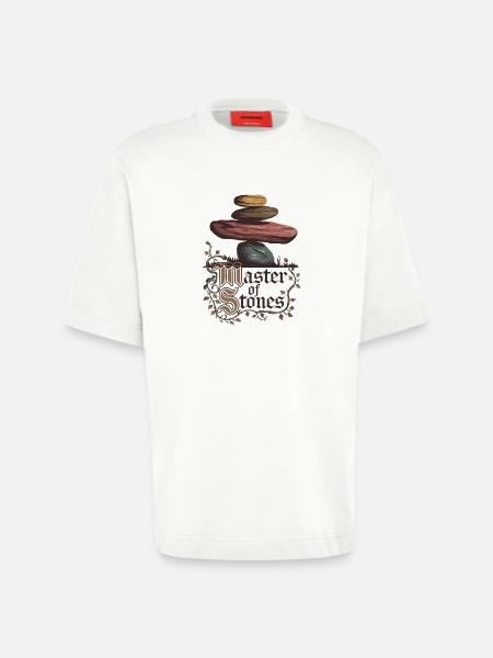 Master Of Stones - Heavyweight T-Shirt - made by SPREAD - OFF WHITE