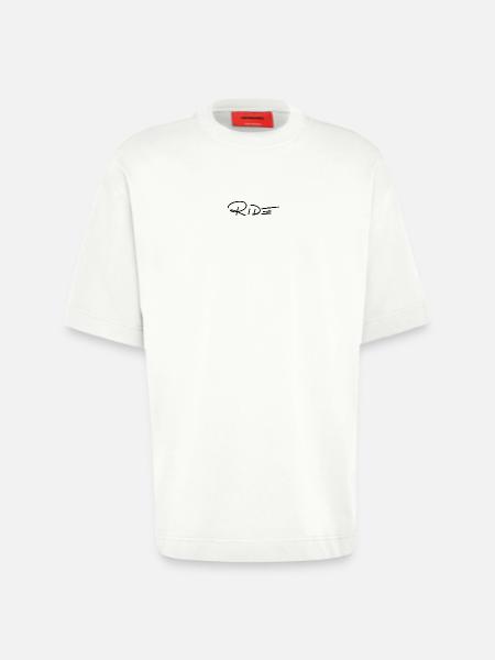 CHEVAUCHER - T-shirt bio épais oversize fabriqué en UE - OFF WHITE