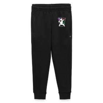 Unicorn Dab mit Regenbogen - Kinder/Teenager Premium Sweathose - Schwarz - Vorne - AI Model Kid Male (0cm)