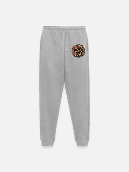 Dragon de Chine - Pantalon de jogging Premium bio Homme - gris chiné