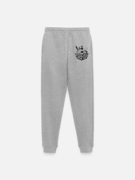 Coastal Landscape Moin Moin 2 - Men's Premium Organic Joggers - heather grey