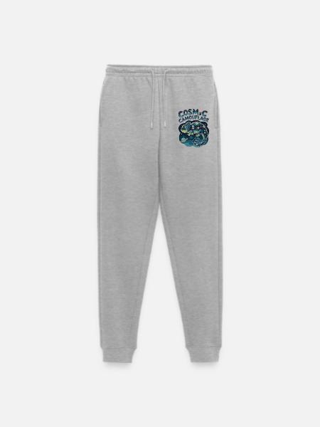 Cosmic Camouflage - Men's Premium Organic Joggers - heather grey