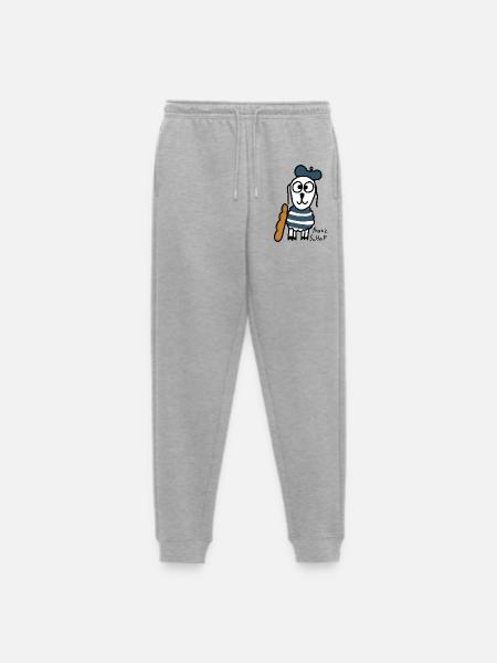 Französisch ScHoF - Männer Premium Bio Jogginghose - Grau meliert