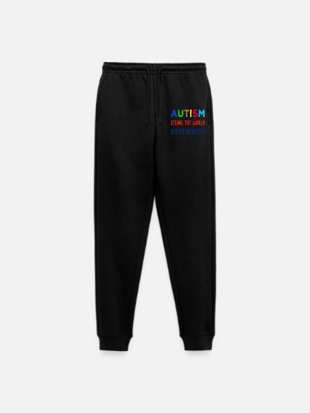 Autism Seeing Differently - Men's Premium Organic Joggers - black