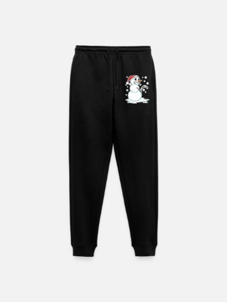 Snowman funny - Men's Premium Organic Joggers - black