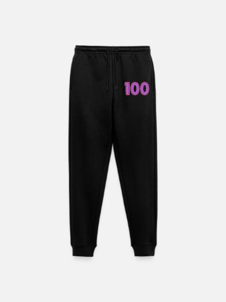 100. 100 YEARS. 100th ANNIVERSARY - Men's Premium Organic Joggers - black