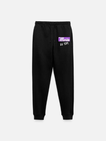 Bachelorette party. WEDDING - Men's Premium Organic Joggers - black