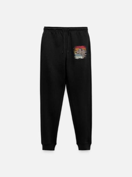 Hyäne - Männer Premium Bio Jogginghose - Schwarz