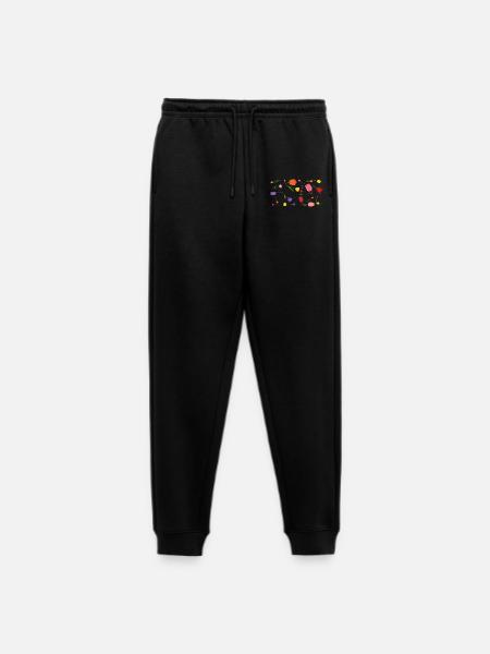 Blumen - Männer Premium Bio Jogginghose - Schwarz
