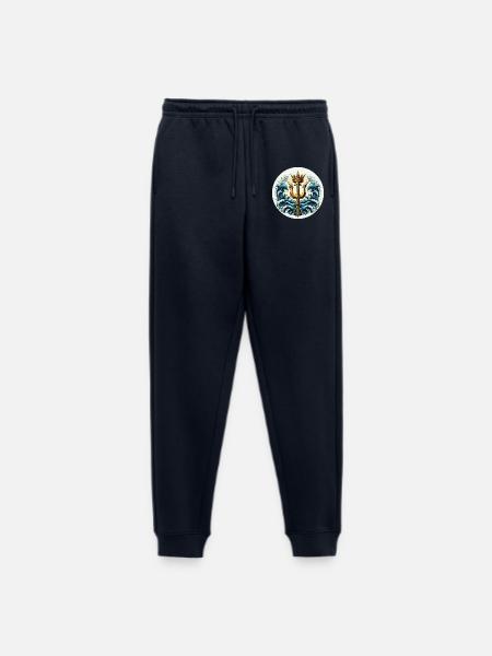 Trident Symbol - Men's Premium Organic Joggers - navy