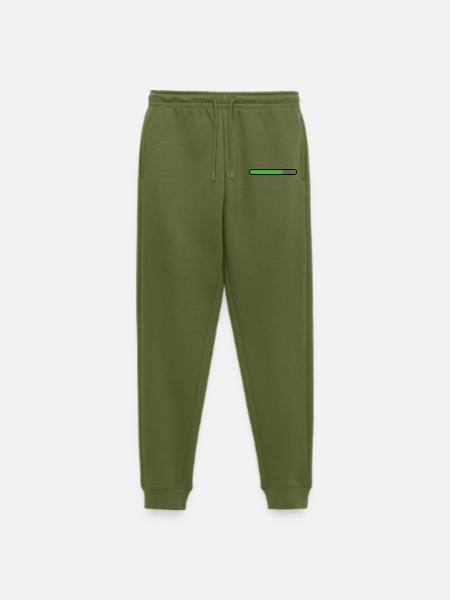 Loading bar Black Green - Men's Premium Organic Joggers - khaki